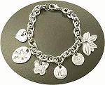 PMC Silver Charm Bracelet
