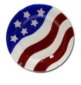fused glass plate