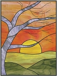 Birch Sunrise Panel