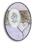 Engraved Iris Bevel Panel