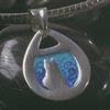 Enameled Cat Pendant