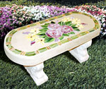 Mosaic Flower Bench