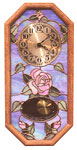 Pendulum Floral Clock