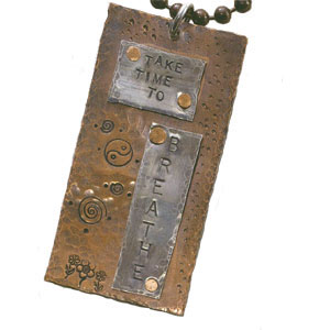 Stamped Metal Pendant
