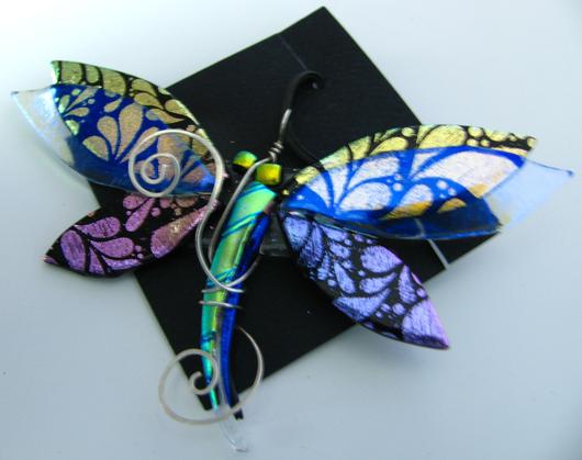 Dichroic Glass Dragonfly - Delphi Artist Gallery