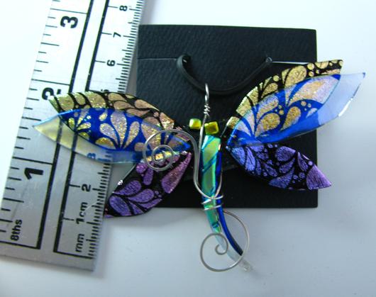 Dichroic Glass Dragonfly - Delphi Artist Gallery