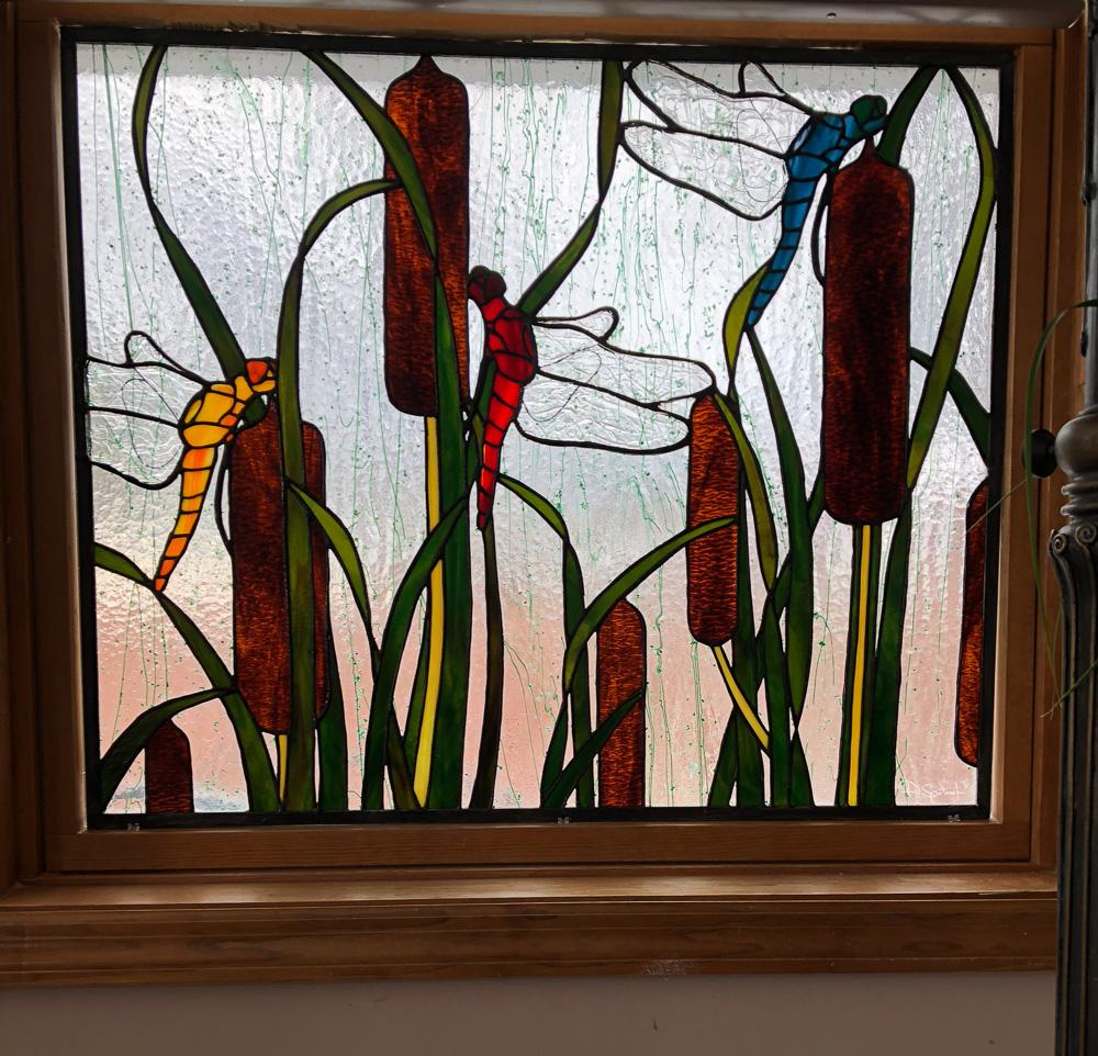 Dragonflies And Cattails - Delphi Artist Gallery