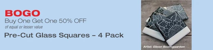 BOGO 50% OFF - Pre-Cut Glass Squares