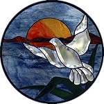 Flying Dove Beveled Panel