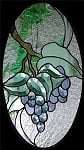 Grapes Beveled Panel