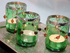 Beaded Votives