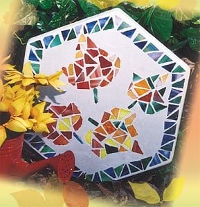 Fall Leaves Stepping Stone