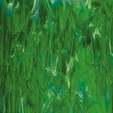 Oceanside Dark Green & White Wispy