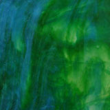 12 x 12 Youghiogheny Blue and Green Combinations on Ice White Stipple