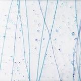 10 x 16 Bullseye Royal Blue, Turquoise and Cobalt Blue on Clear Mardi Gras - 90 COE
