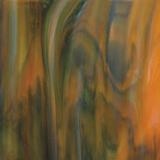 10 x 16 Bullseye White, Orange, Deep Green Streaky - 90 COE