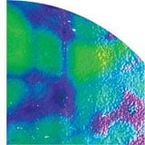 1/4 Sheet Emerald Aurora Borealis On Thin Black - 96 COE