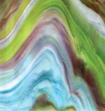 16 x 20 Wissmach Aqua Forest Opal Streaky