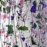 10 x 16 Bullseye Blue, Green, Aqua and Pink on Clear Fracture-Streamer - 90 COE