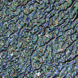 4 x 4 Red / Silver Blue on Black Granite Ripple - 90 COE