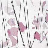 10 x 16 Bullseye Light Pink and White on Clear Fracture-Streamers - 90 COE