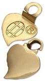 18K Gold Plated Heart Earring Bails - 12 Pair