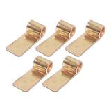 Small Gold Finish Tube Bails - 5 Pack