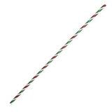 Red, Green and White Glass Candy Cane Rod - 90 COE