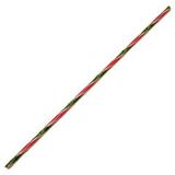 Red, Green and White Glass Candy Cane Rod - 96 COE