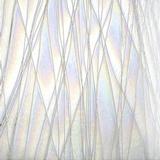 16 x 20 Bullseye Clear on Clear Rainbow Iridized Streamers - 90 COE