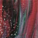 10 x 16 Bullseye Cranberry Pink, Emerald Green, White Streaky Soft Ripple - 90 COE