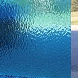 Oceanside Sky Blue Transparent Rough Rolled