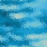 12 x 12 Oceanside Sky Blue Transparent Rough Rolled