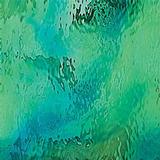 11 x 12 Oceanside Pale Green, Aqua Blue Streaky Transparent Waterglass