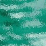 24 x 24 Oceanside Teal Green Transparent Rough Rolled