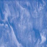 24 x 24 Oceanside Light Blue and White Translucent Streaky - 96 COE