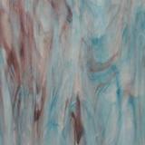 12 x 12 Oceanside Aqua Rose Pearl Opal - 96 COE