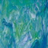 12 x 12 Oceanside White, Dark Green, Blue Opal Streaky - 96 COE
