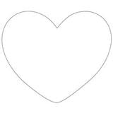 Oceanside White 6 Pre-Cut Heart 3 Pack - 96 COE