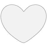 Oceanside Clear 6 Pre-Cut Heart 3 Pack - 96 COE