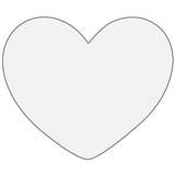 Oceanside Clear 8 Pre-Cut Heart 3 Pack - 96 COE