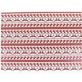 Holiday Sweater Border Red Enamel Decals