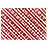 Red Candy Stripe Enamel Decal