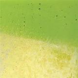 16 x 20 Bullseye Spring Green Transparent Rainbow Iridized Double Rolled - 90 COE