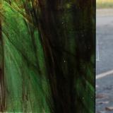 16 x 20 Wissmach Dark Brown, Green and White Streaky