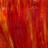 16 x 20 Wissmach Orange and Green Crystal Opal Streaky
