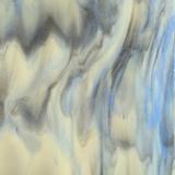 Bullseye French Vanilla, Periwinkle and Slate Gray Opal Glasscadia Double Rolled - 90 COE