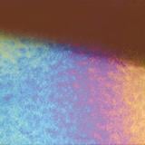 10 x 16 Bullseye Sienna Transparent Rainbow Iridized Double Rolled - 90 COE