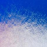 16 x 20 Bullseye Caribbean Blue Transparent Rainbow Iridized - 90 COE