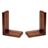 Cherry Wood Finish Bookends - 1 Pair